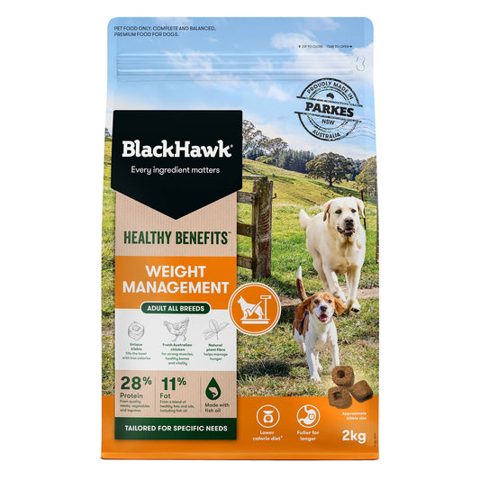 Black Hawk|Healthy Benefits Weight Management Adult Dry Dog Food|Cradle Coast Pet & Aquarium