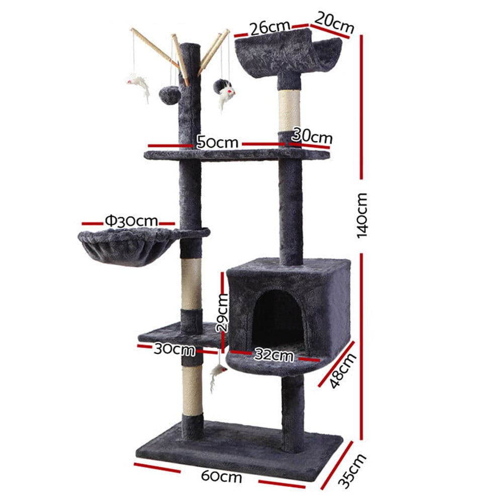 i.pet 140cm cat scratching post - cradle coast pet & aquarium