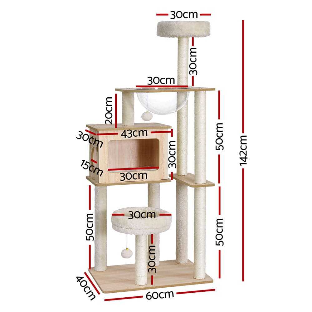 i.pet 142cm cat scratching post - cradle coast pet & aquarium