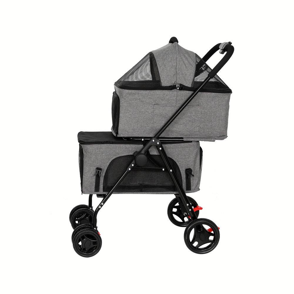 i.pet 2 tier pet stroller - cradle coast pet & aquarium