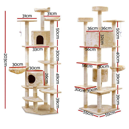 i.Pet 203cm Cat Scratching Post - Cradle Coast Pet & Aquarium