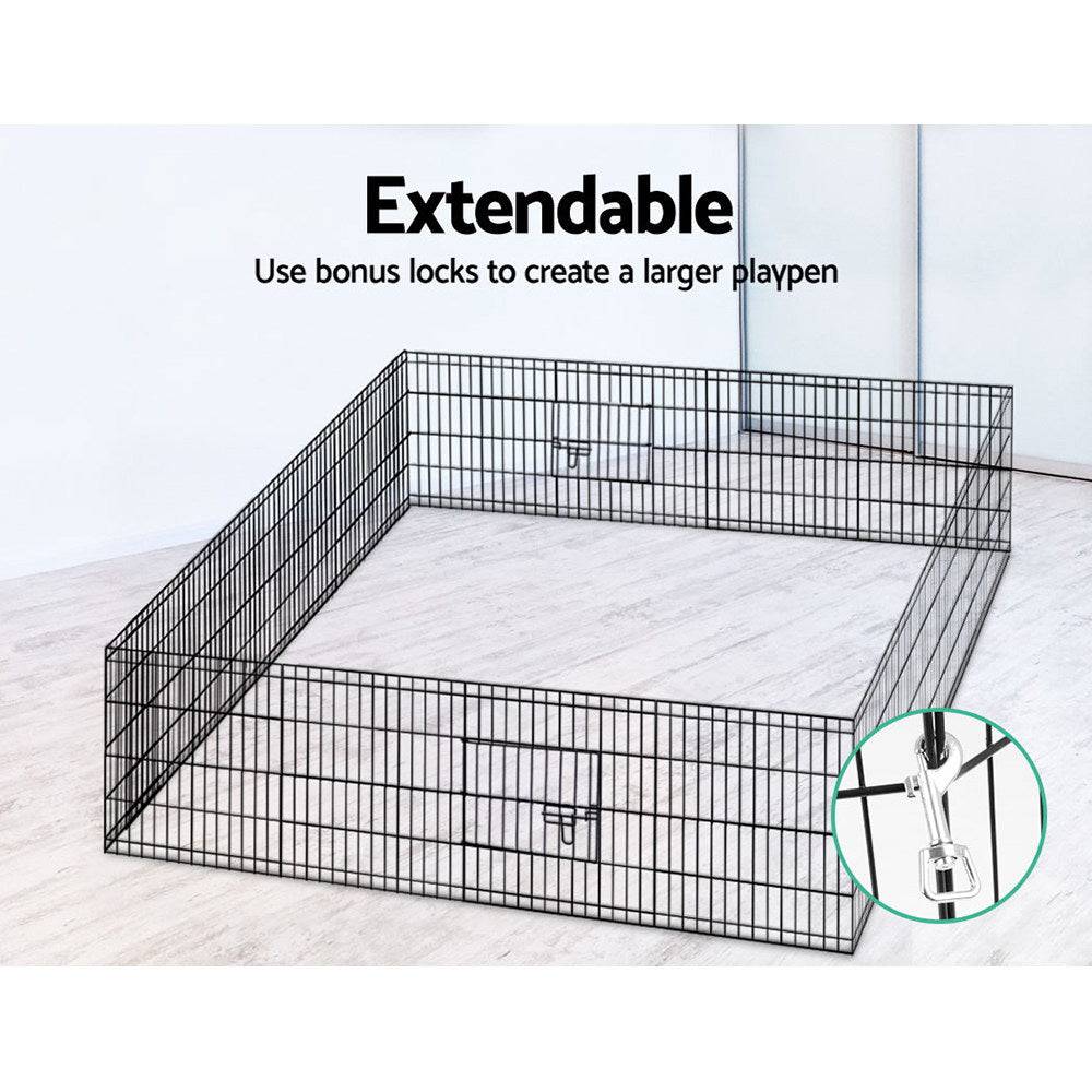 i.pet 24" 8 panel pet playpen - cradle coast pet & aquarium