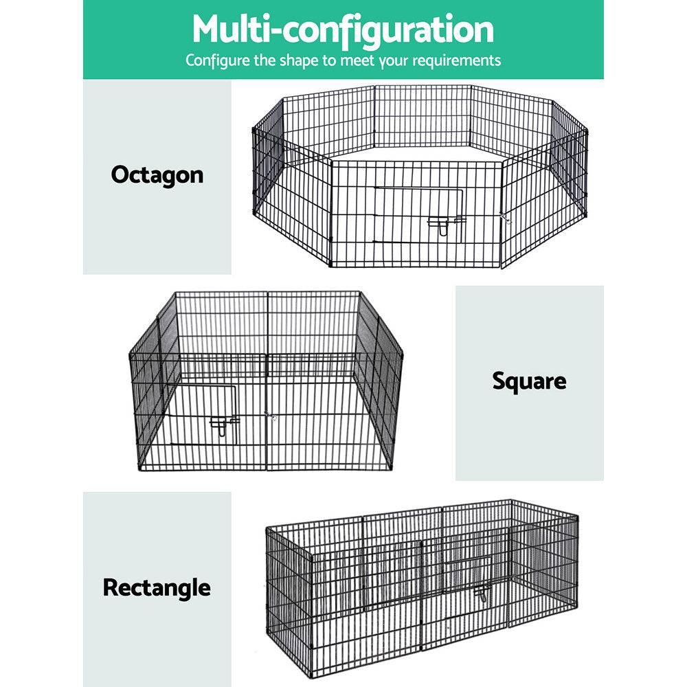 i.pet 24" 8 panel pet playpen - cradle coast pet & aquarium