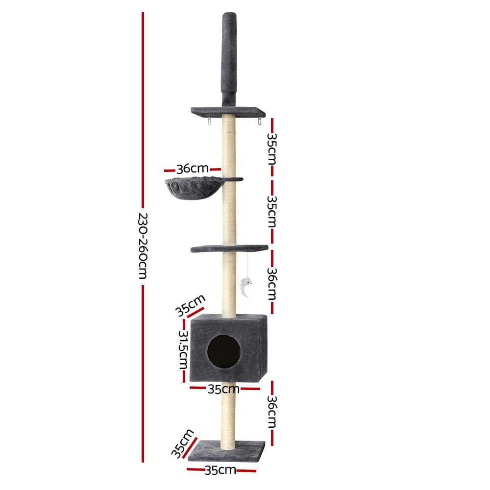 i.pet 260cm cat scratching post - cradle coast pet & aquarium