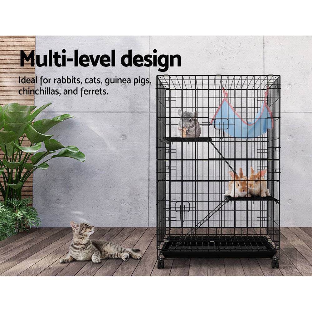 i.pet 3 level indoor pet hutch 100cm - cradle coast pet & aquarium