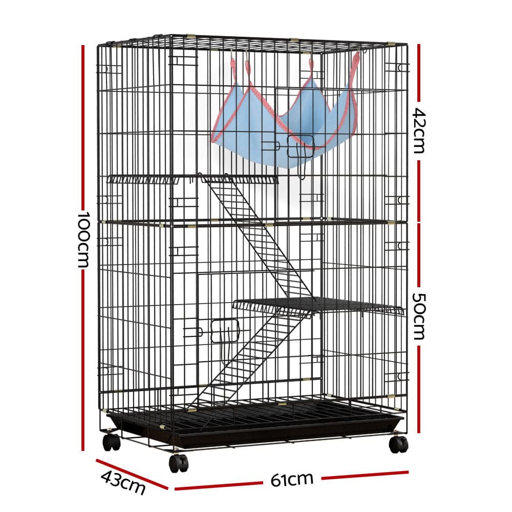 i.pet 3 level indoor pet hutch 100cm - cradle coast pet & aquarium