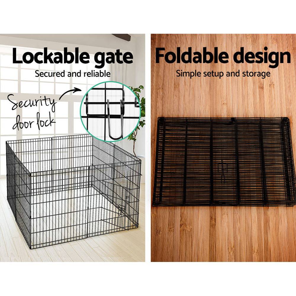 i.pet 30" 8 panel pet playpen - cradle coast pet & aquarium