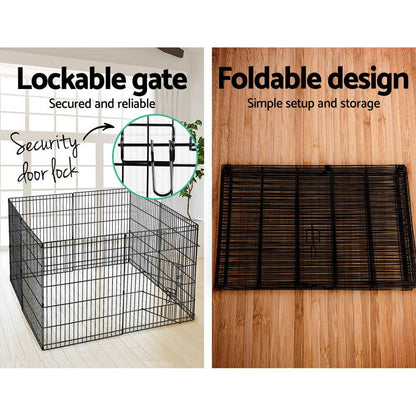 i.Pet 30" 8 Panel Pet Playpen - Cradle Coast Pet & Aquarium