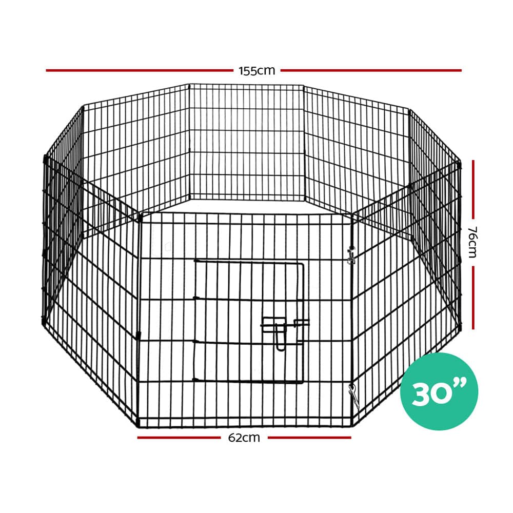 i.pet 30" 8 panel pet playpen - cradle coast pet & aquarium