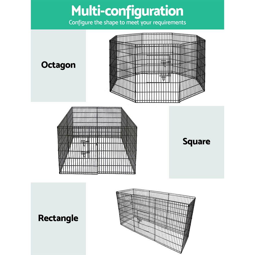 i.pet 36" 8 panel pet playpen - cradle coast pet & aquarium