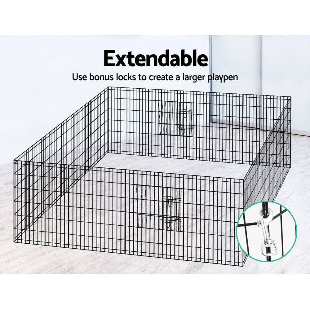 i.pet 36" 8 panel pet playpen - cradle coast pet & aquarium