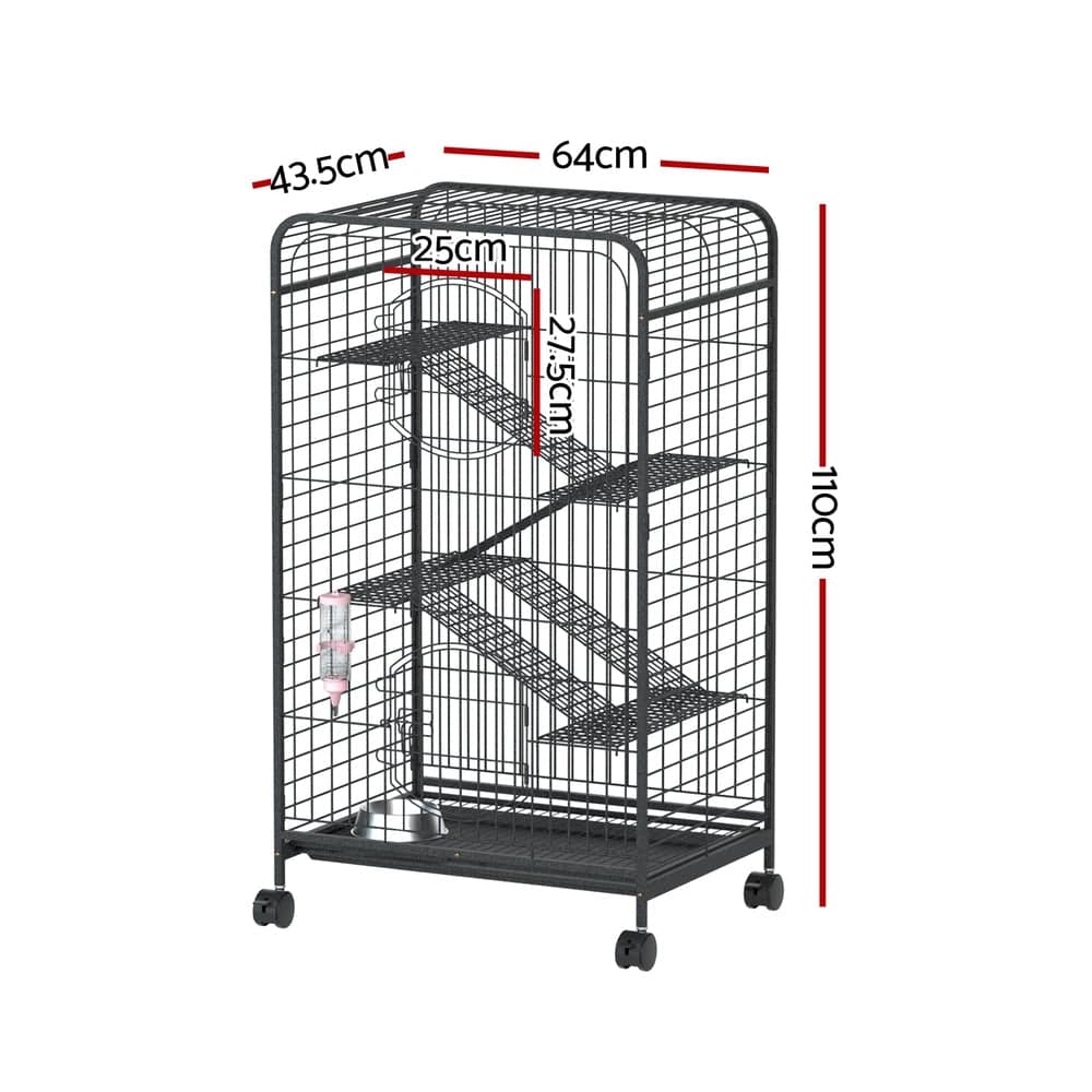 i.pet 4 level indoor pet hutch 110cm - cradle coast pet & aquarium