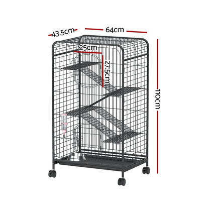 i.Pet 4 Level Indoor Pet Hutch 110cm - Cradle Coast Pet & Aquarium