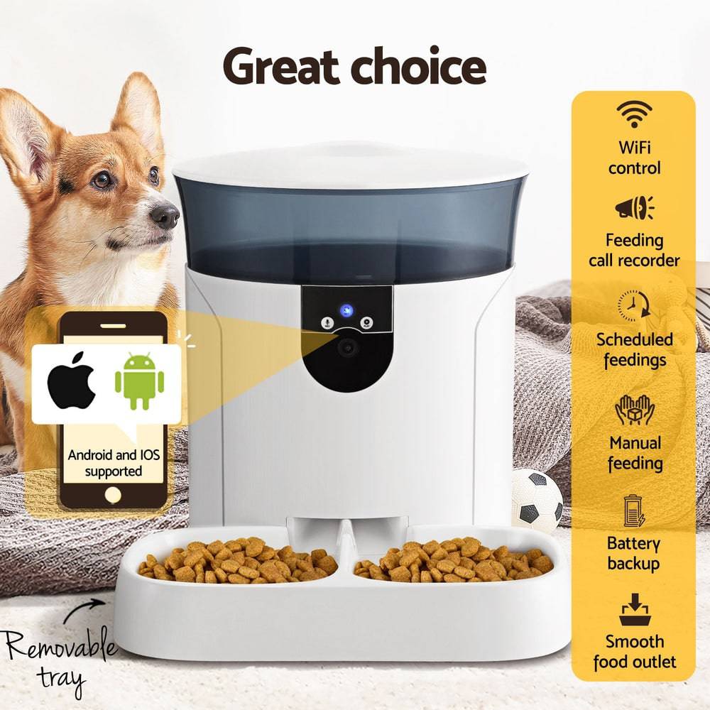 i.pet automatic smart pet 7l with wifi & camera - cradle coast pet & aquarium