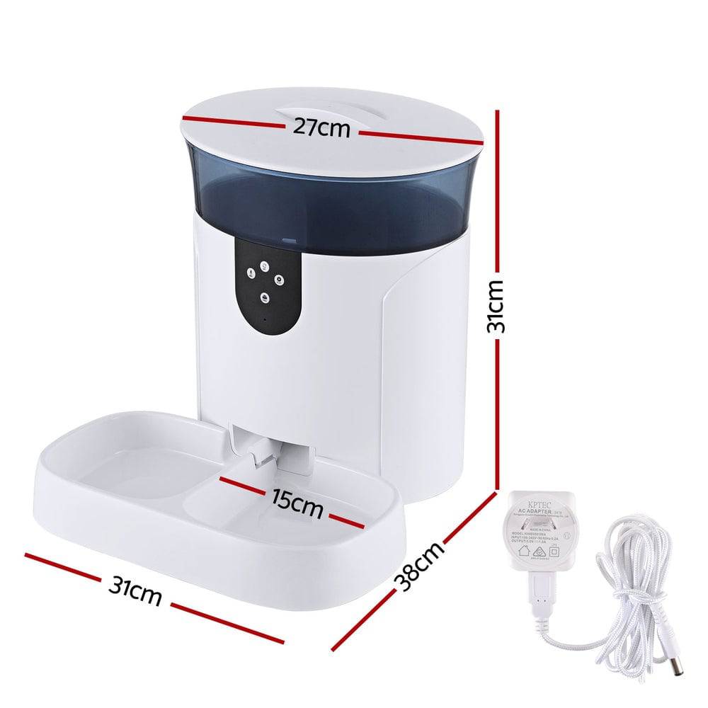 i.pet automatic smart pet feeder 7l with wifi - cradle coast pet & aquarium