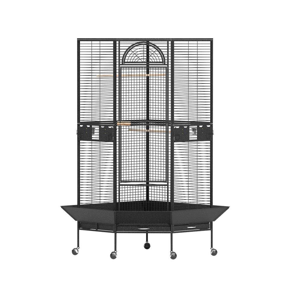 i.pet bird cage 161cm corner parrot aviary - cradle coast pet & aquarium