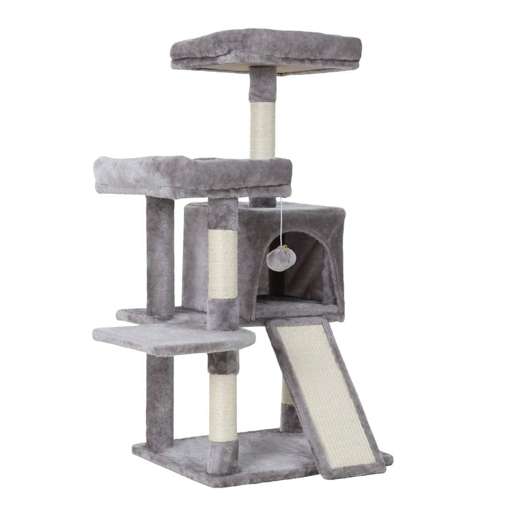 i.pet cat tree 103cm tower scratching post - cradle coast pet & aquarium