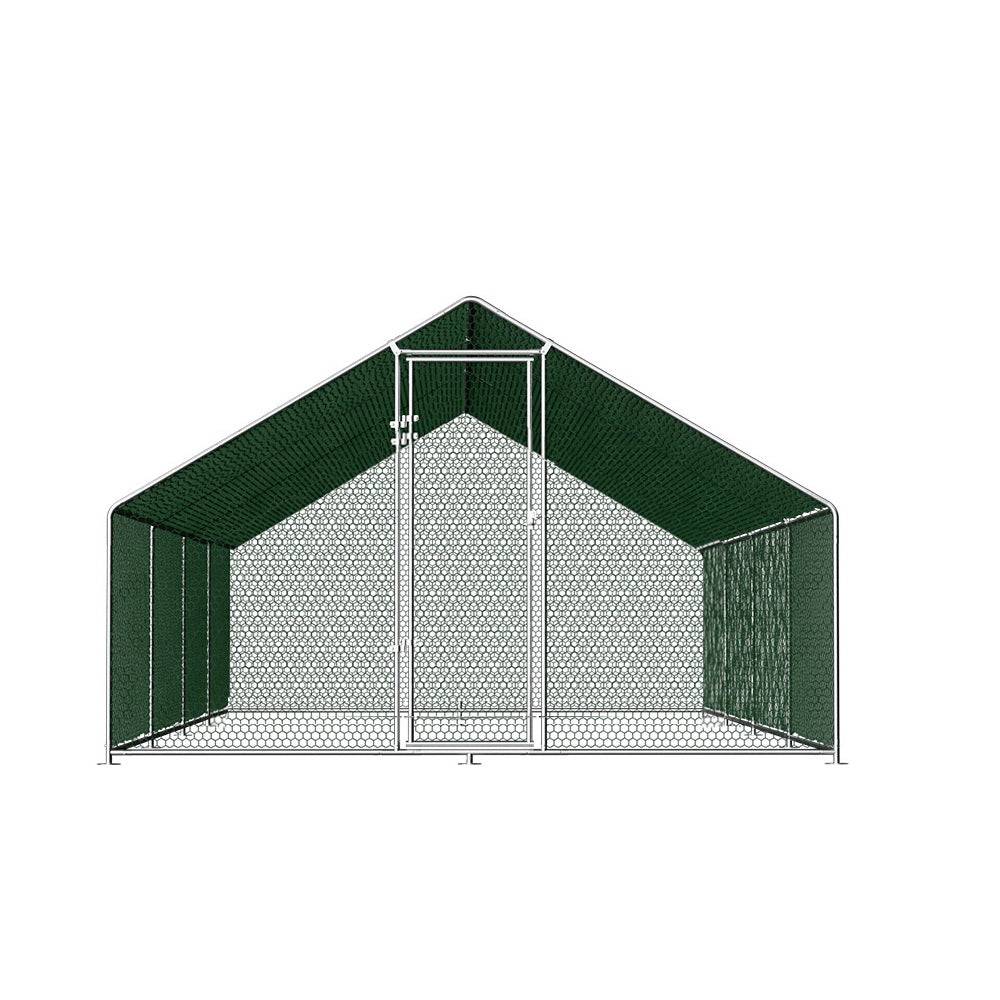 i.pet chicken coop cage 3x8x2m galvanised steel - cradle coast pet & aquarium