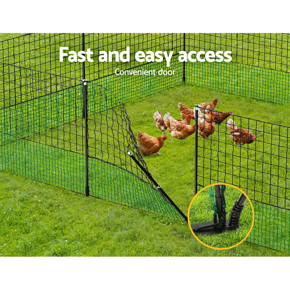 i.pet electric chicken fence 25m x 125cm poultry netting - cradle coast pet & aquarium