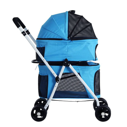 i.Pet Foldable Double Pet Stroller - Cradle Coast Pet & Aquarium