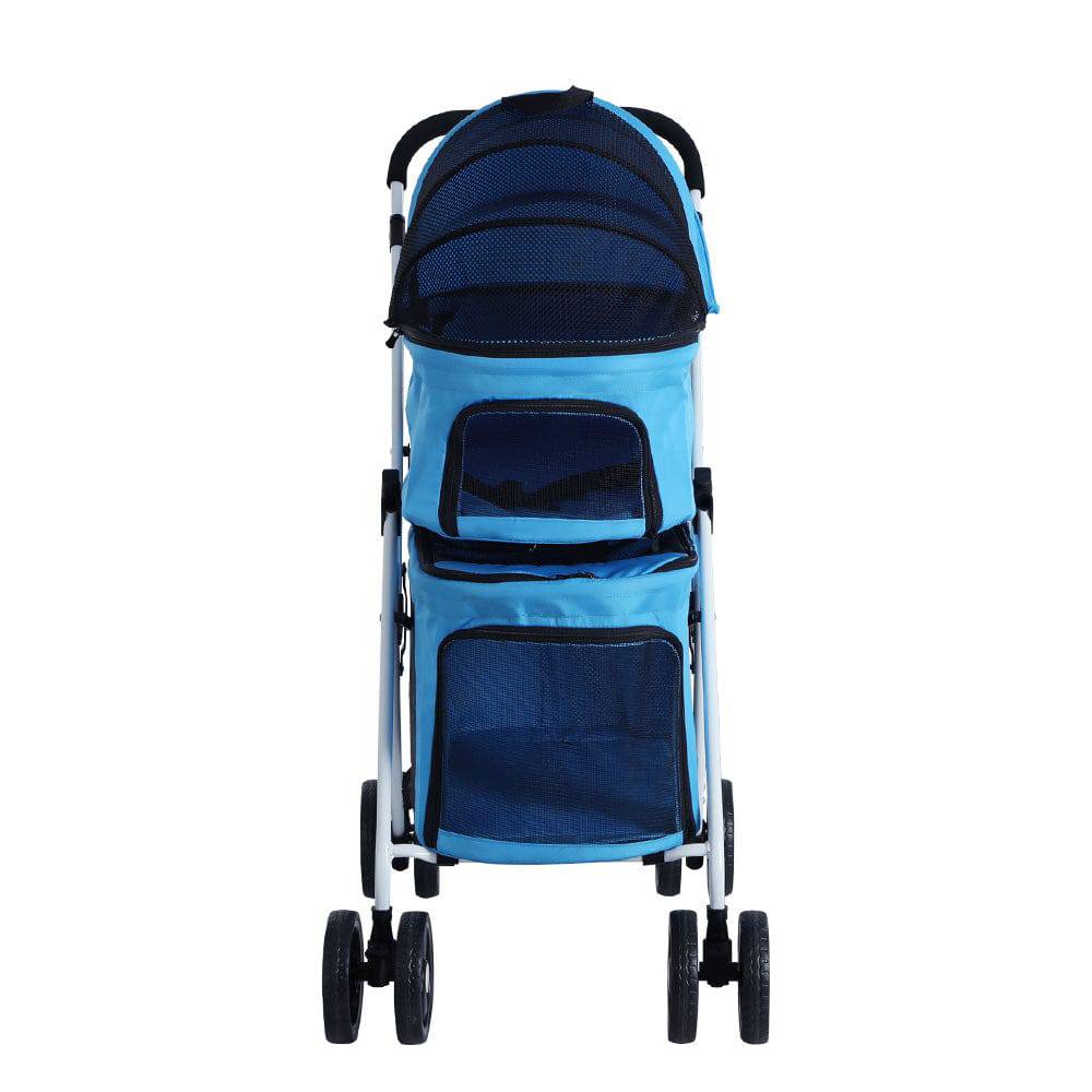 i.pet foldable double pet stroller - cradle coast pet & aquarium