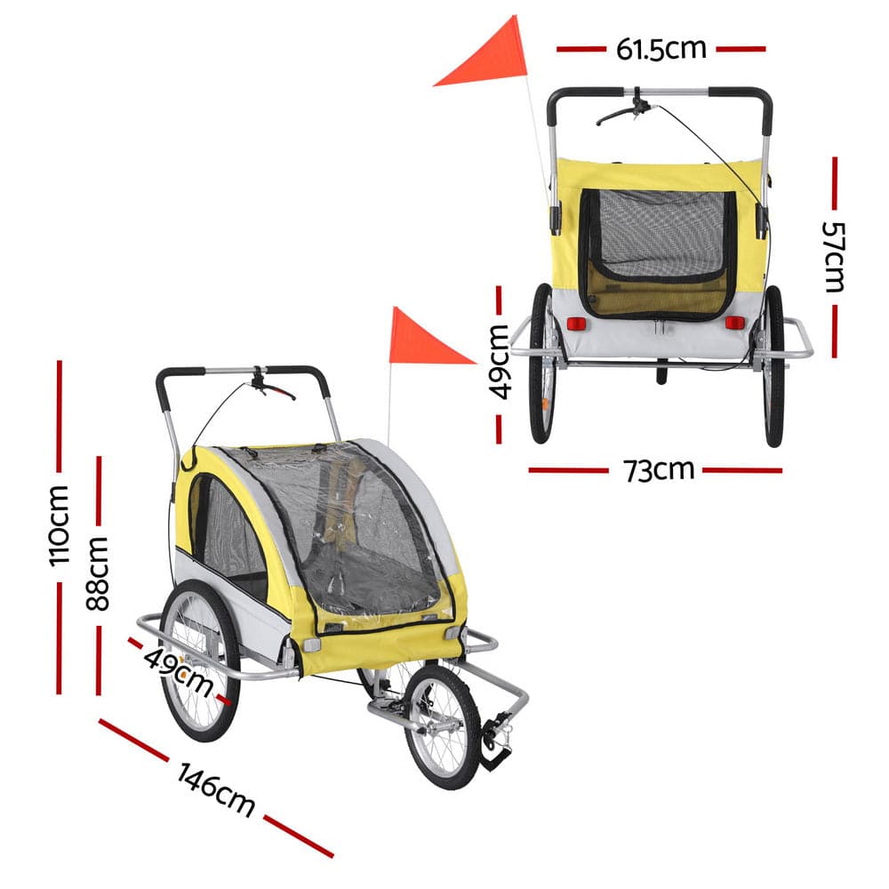 i.pet foldable pet bike trailer - cradle coast pet & aquarium