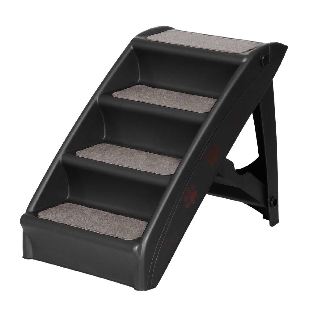 i.pet foldable pet stairs - black - cradle coast pet & aquarium