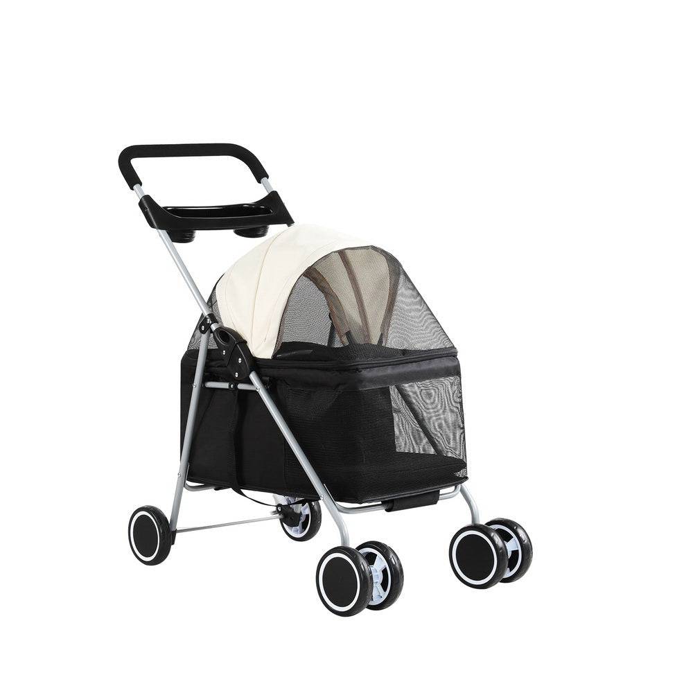 i.pet foldable trave pet stroller - cradle coast pet & aquarium