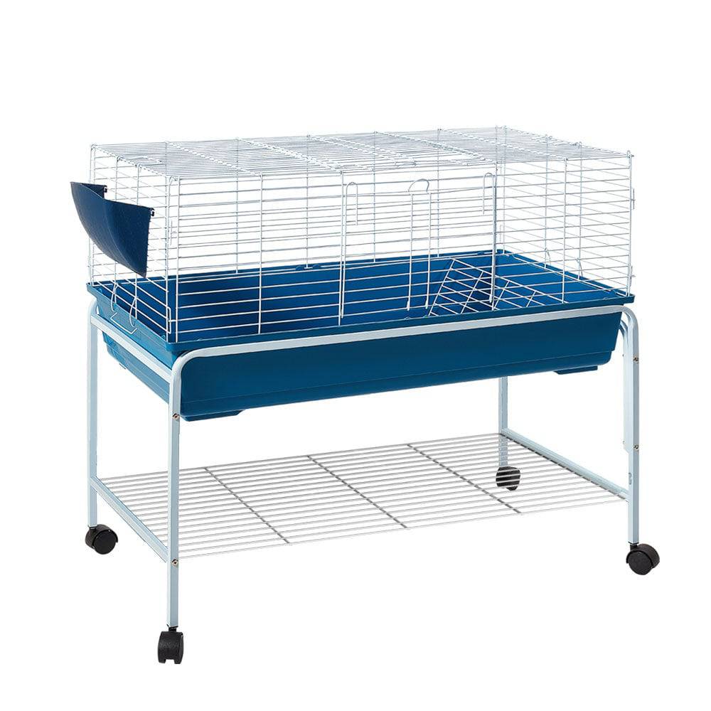 i.pet indoor rabbit hutch 106cm - blue - cradle coast pet & aquarium