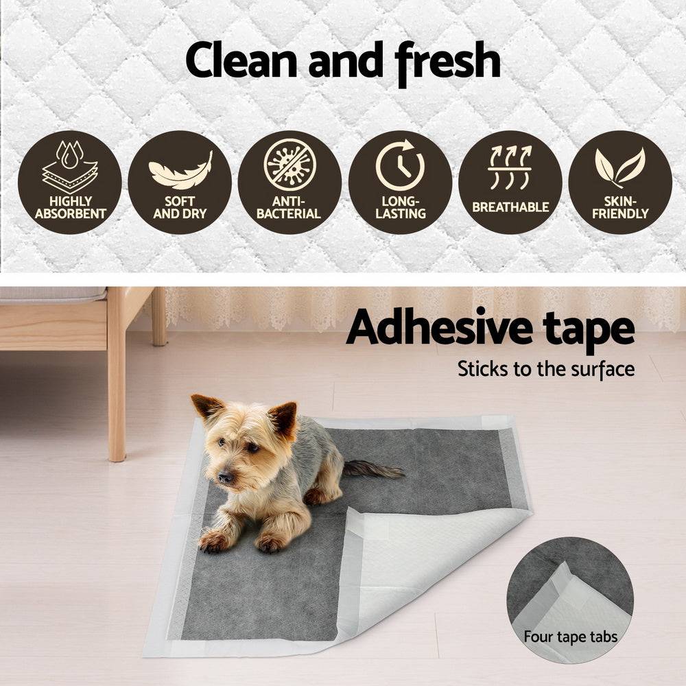 i.pet puppy training pads 200pcs 60 x 60cm - grey - cradle coast pet & aquarium