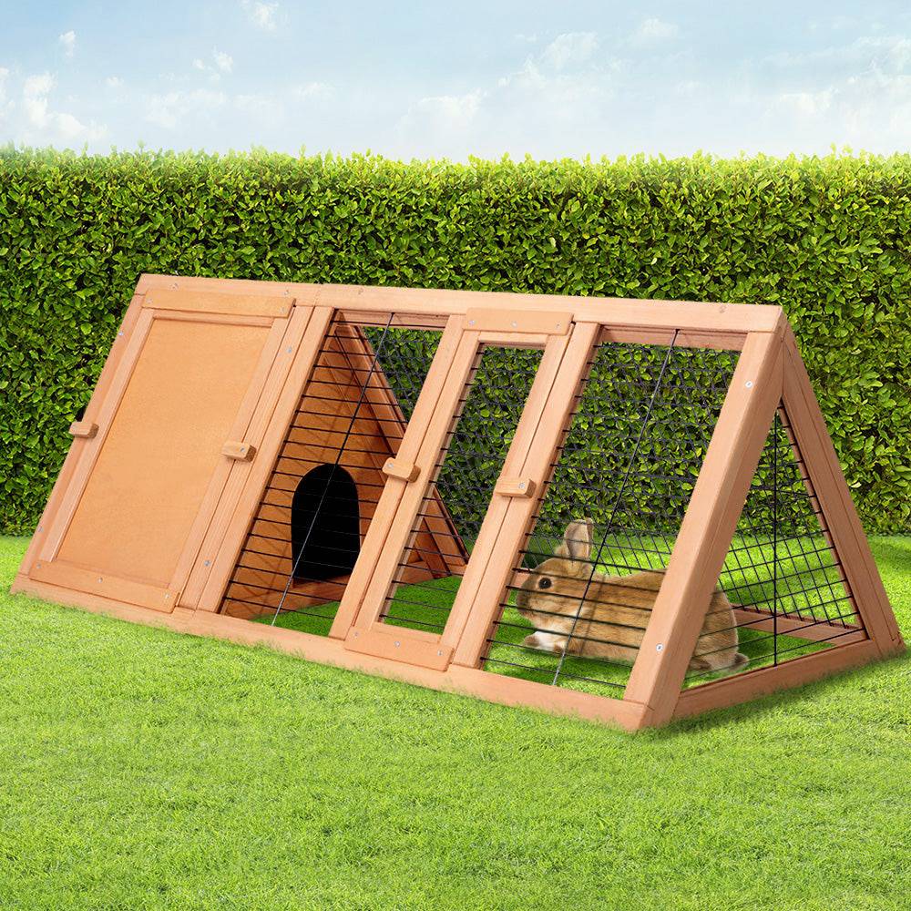 i.pet wooden small animal hutch 119cm - cradle coast pet & aquarium