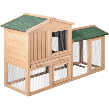 i.Pet Wooden Small Animal Hutch 138cm - Cradle Coast Pet & Aquarium