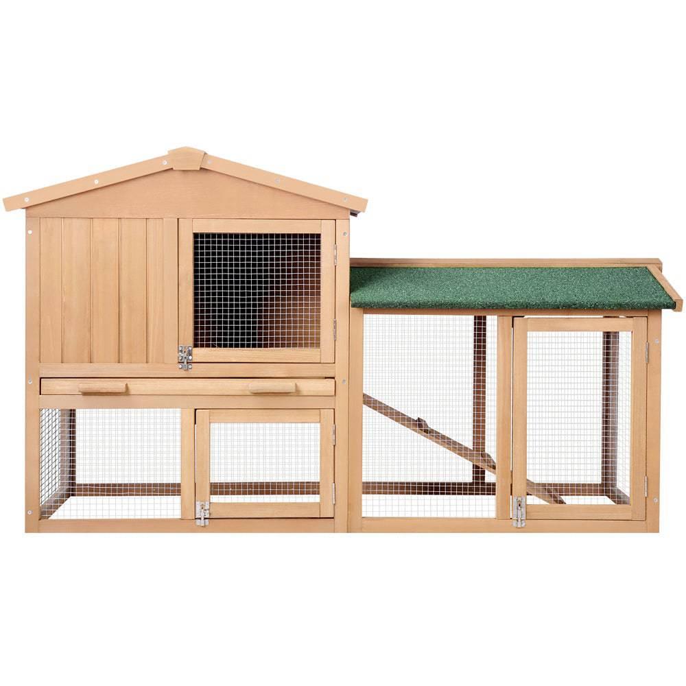 i.pet wooden small animal hutch 138cm - cradle coast pet & aquarium