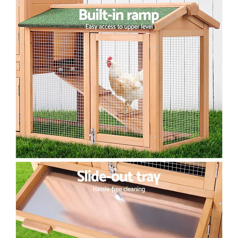 i.pet wooden small animal hutch 138cm - cradle coast pet & aquarium