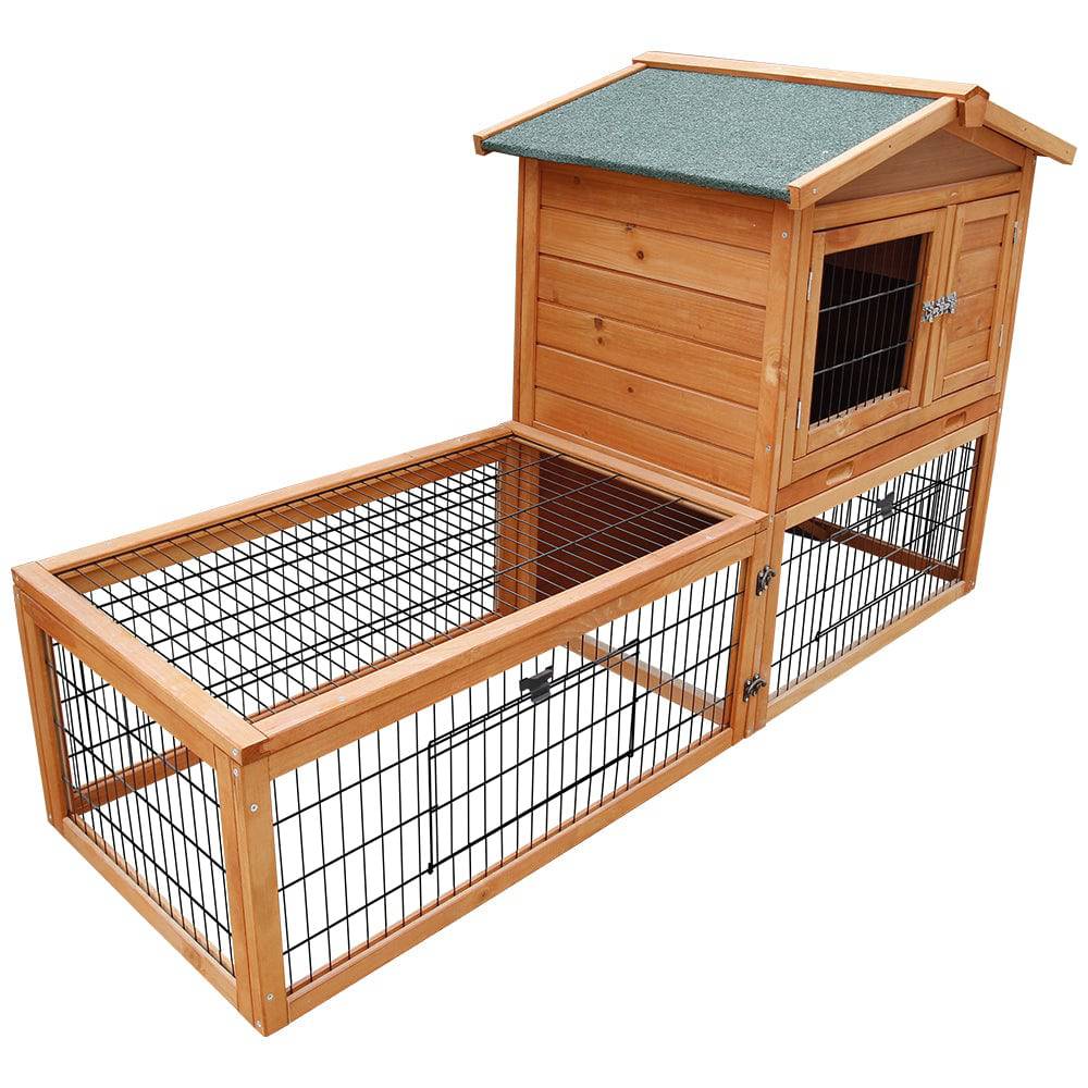 i.pet wooden small animal hutch 155cm - cradle coast pet & aquarium