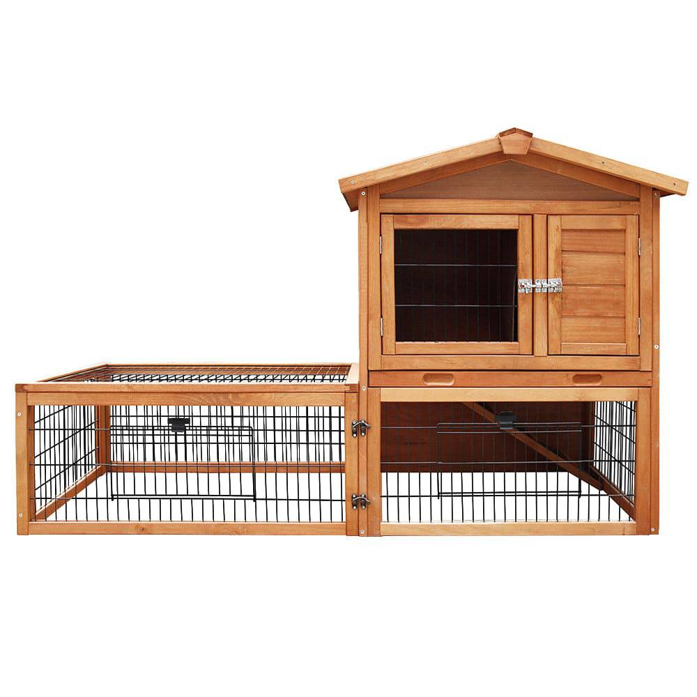 i.pet wooden small animal hutch 155cm - cradle coast pet & aquarium