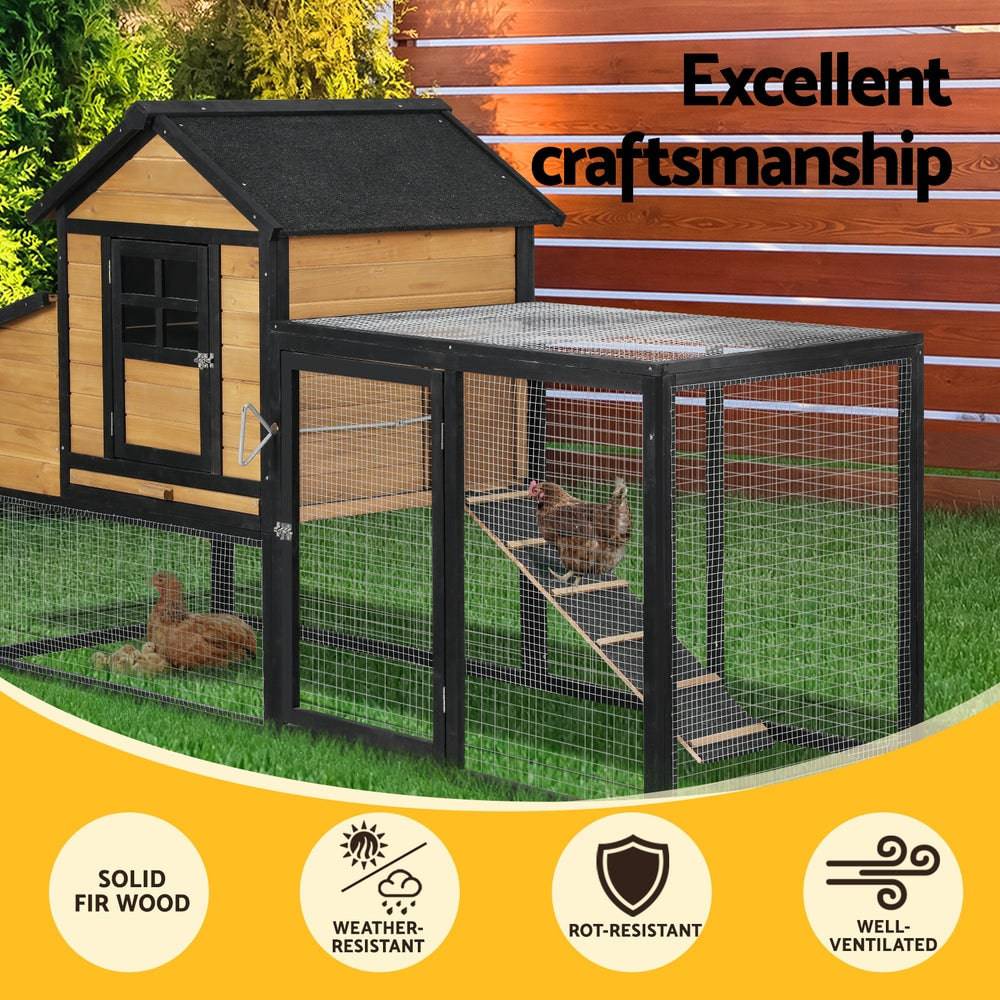 i.pet wooden small animal hutch 192cm - cradle coast pet & aquarium