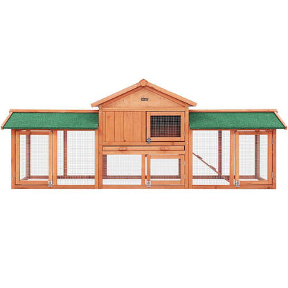 i.Pet Wooden Small Animal Hutch 220cm - Cradle Coast Pet & Aquarium