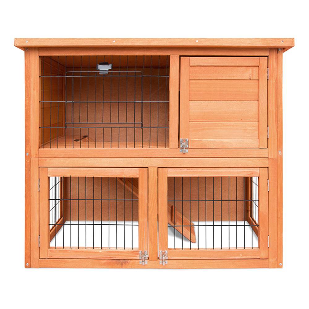 i.pet wooden small animal hutch 88cm - cradle coast pet & aquarium