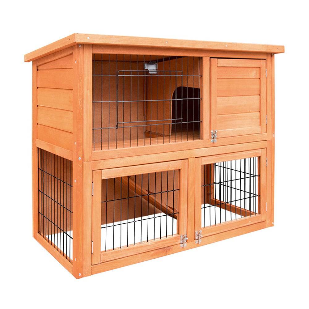 i.pet wooden small animal hutch 88cm - cradle coast pet & aquarium