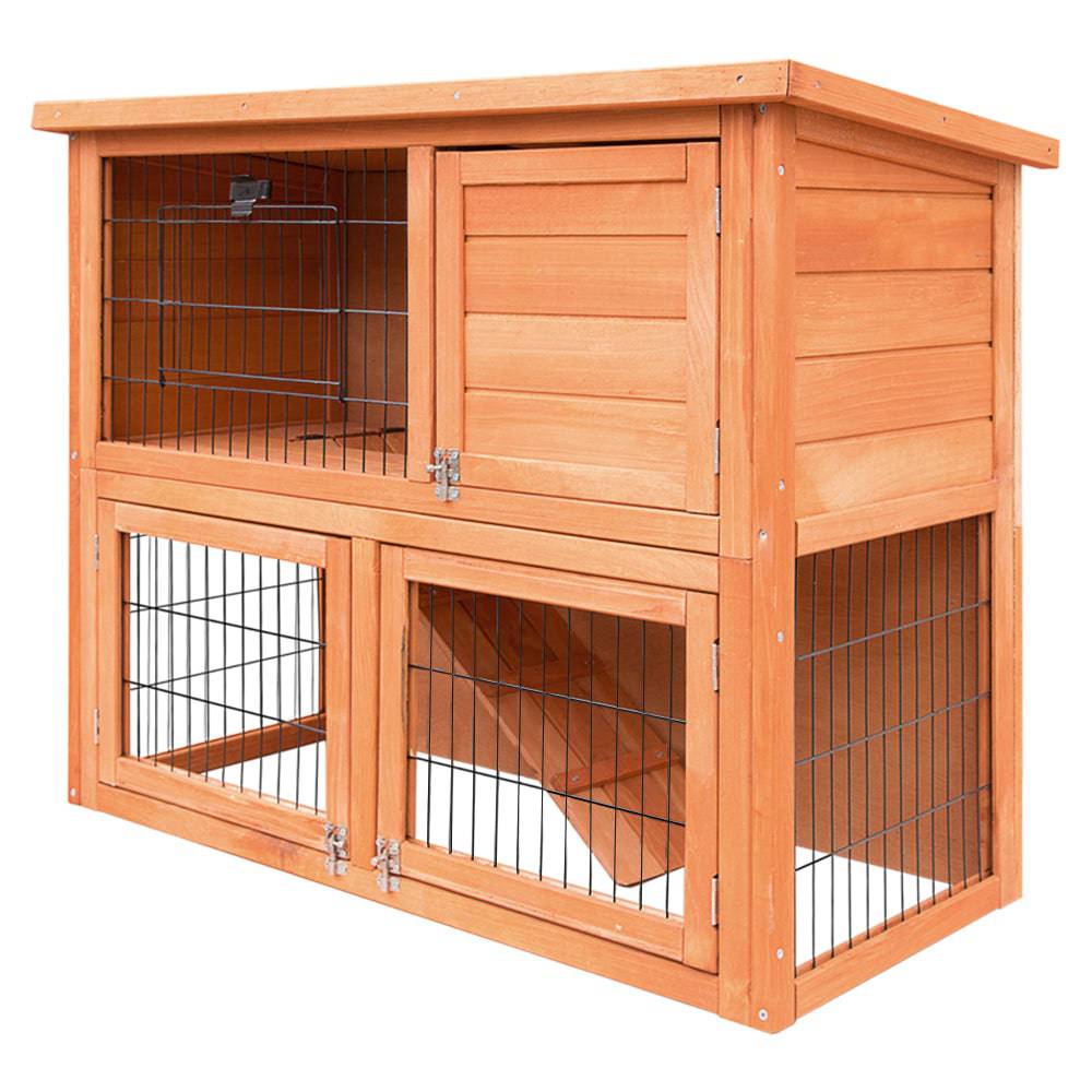 i.pet wooden small animal hutch 88cm - cradle coast pet & aquarium