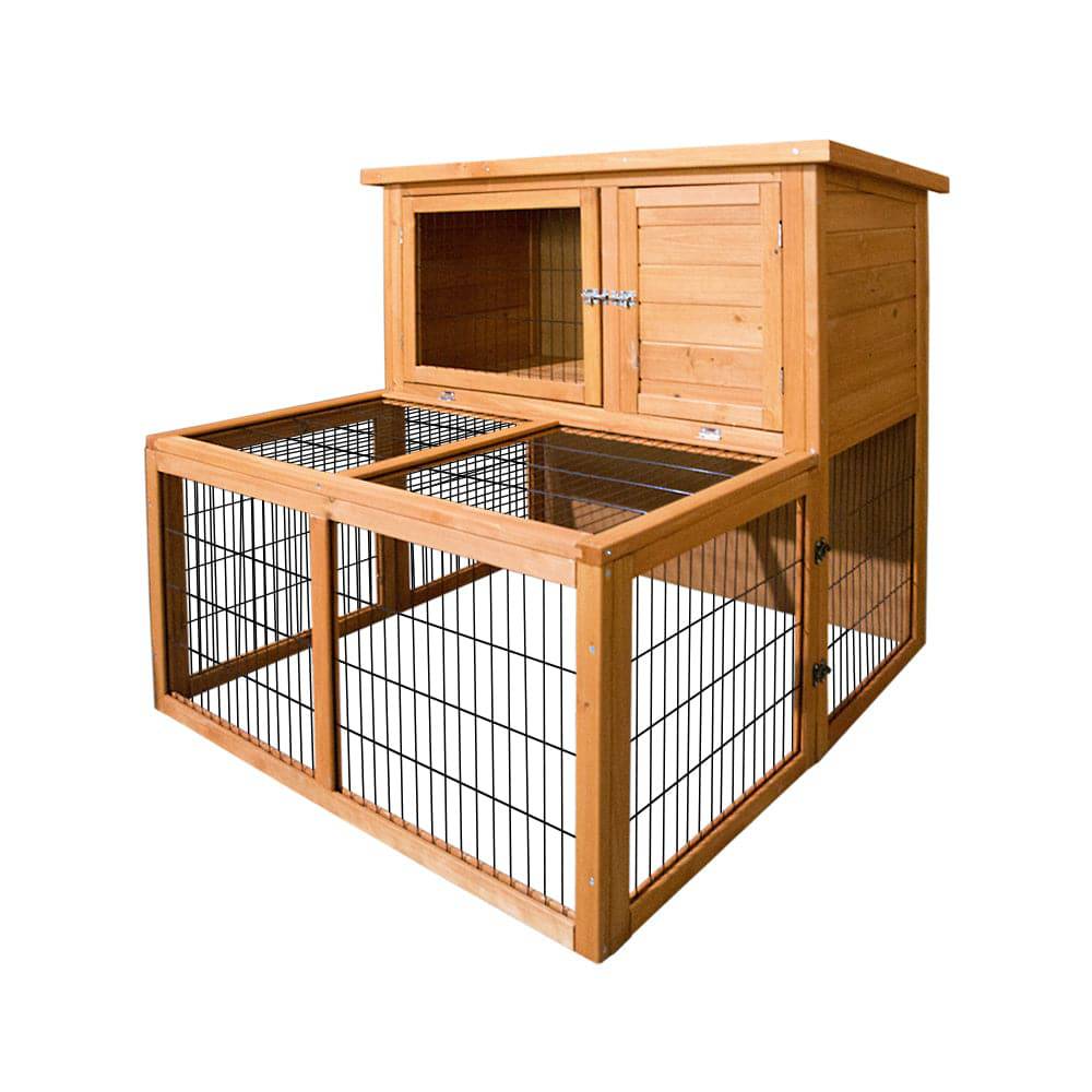 i.pet wooden small animal hutch 96cm - cradle coast pet & aquarium