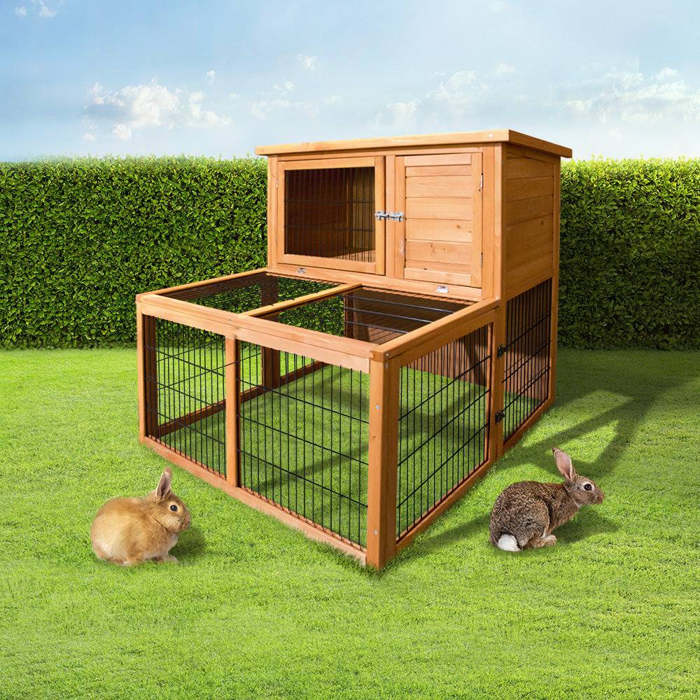 i.pet wooden small animal hutch 96cm - cradle coast pet & aquarium