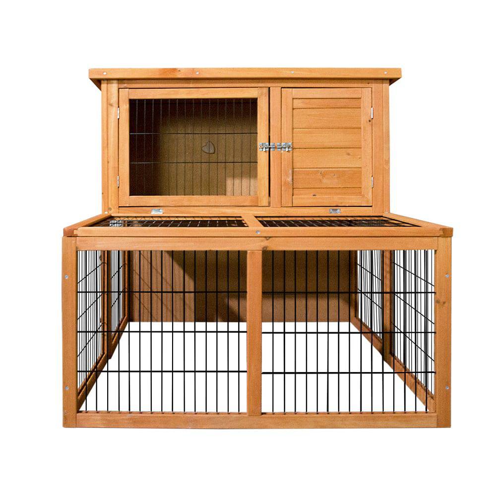 i.pet wooden small animal hutch 96cm - cradle coast pet & aquarium