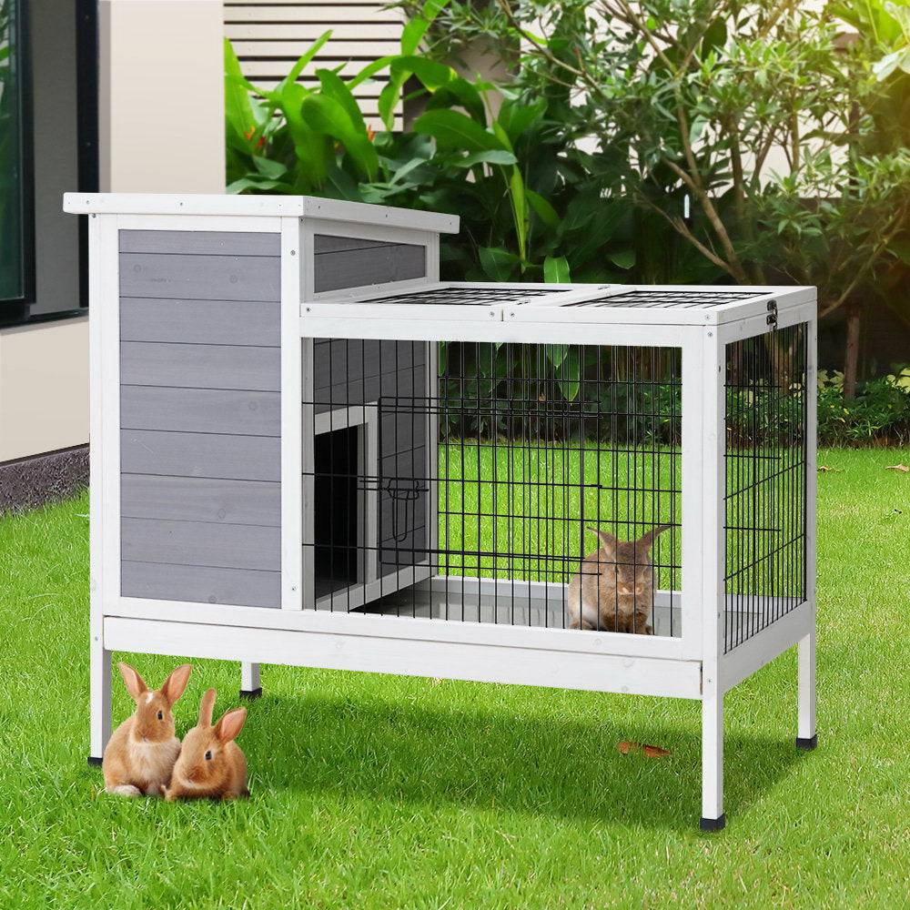 i.pet wooden small animal hutch 97cm - cradle coast pet & aquarium