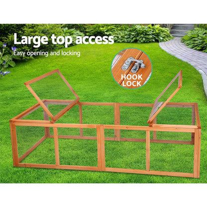 i.Pet Wooden Small Animal Hutch Extension 180cm - Cradle Coast Pet & Aquarium