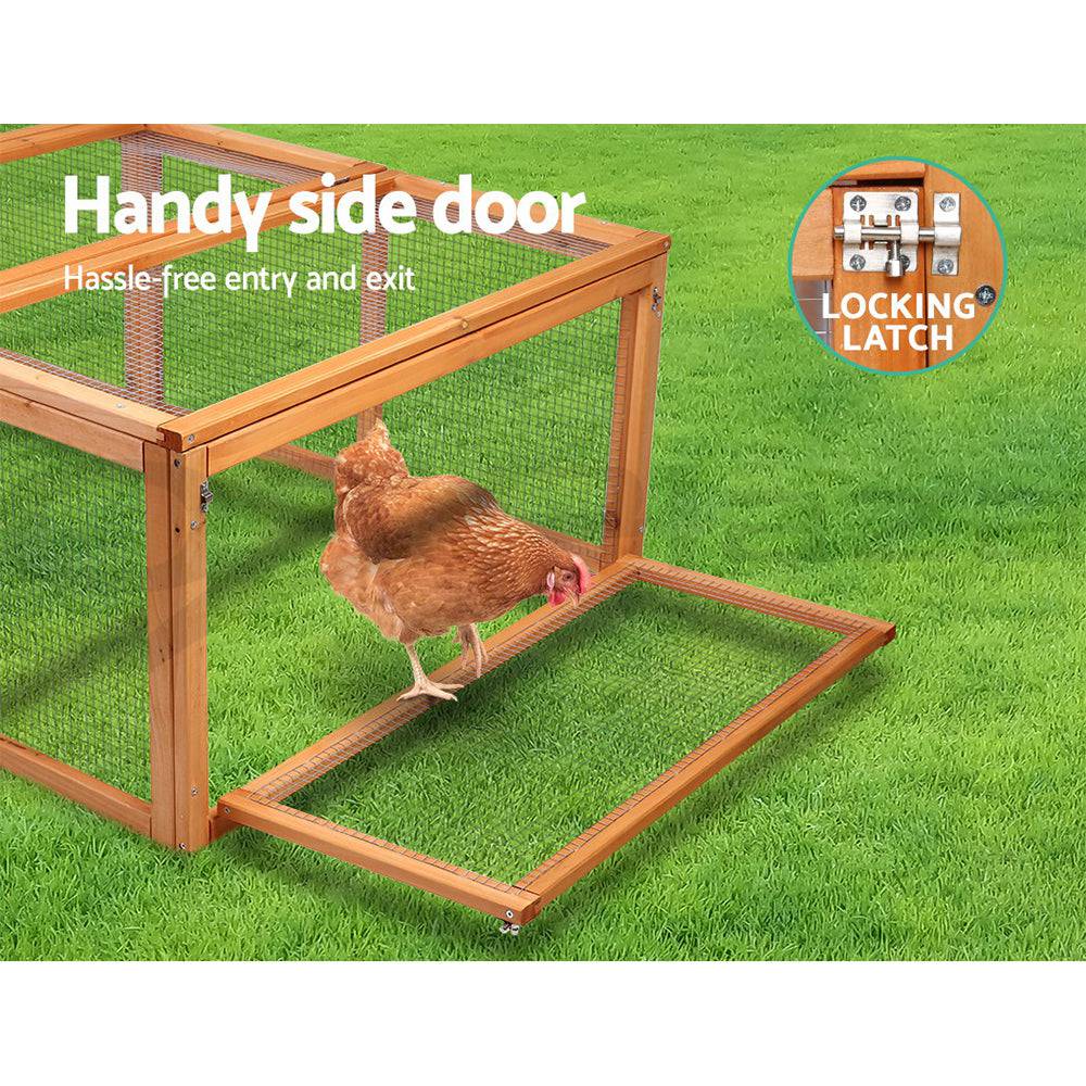 i.pet wooden small animal hutch extension 180cm - cradle coast pet & aquarium