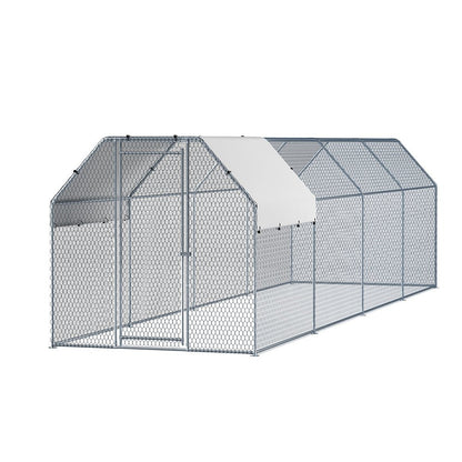 Cradle Coast Pet & Aquarium | i.Pet Chicken Coop Cage Run Rabbit Hutch Large Walk In Hen House Cover 2mx8mx2m | Cradle Coast Pet & Aquarium