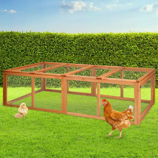 Cradle Coast Pet & Aquarium | i.Pet Chicken Coop Rabbit Hutch 180cm Extra Large Wooden Chicken House Run XL Hen Cage | Cradle Coast Pet & Aquarium