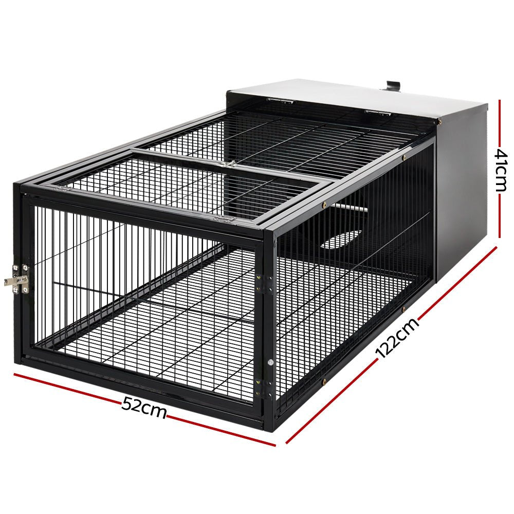 Cradle Coast Pet & Aquarium | i.Pet Rabbit Cage 122x52cm Hutch Enclosure Carrier Metal | Cradle Coast Pet & Aquarium